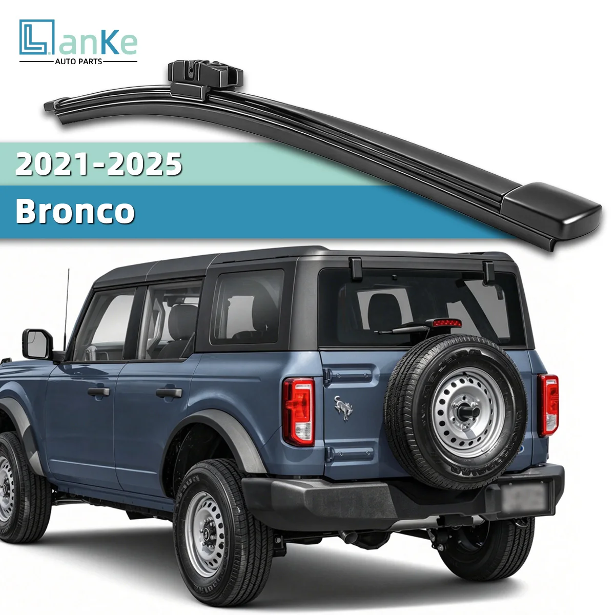 Lanke Rear Wiper Blade Suitable for Ford Bronco 2021-2025 Replacement Part for Back Glass Cleaning with Smooth Wiping Results