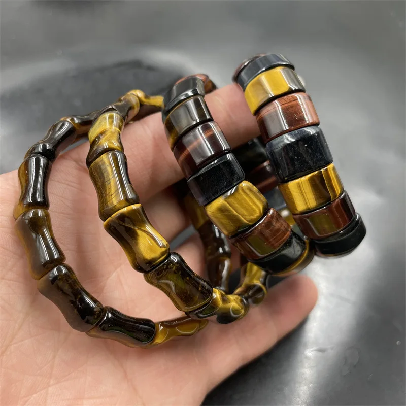 Natural Genuine Goods Tiger Eye' Stone Festival High Tigereye Manual Bracelet