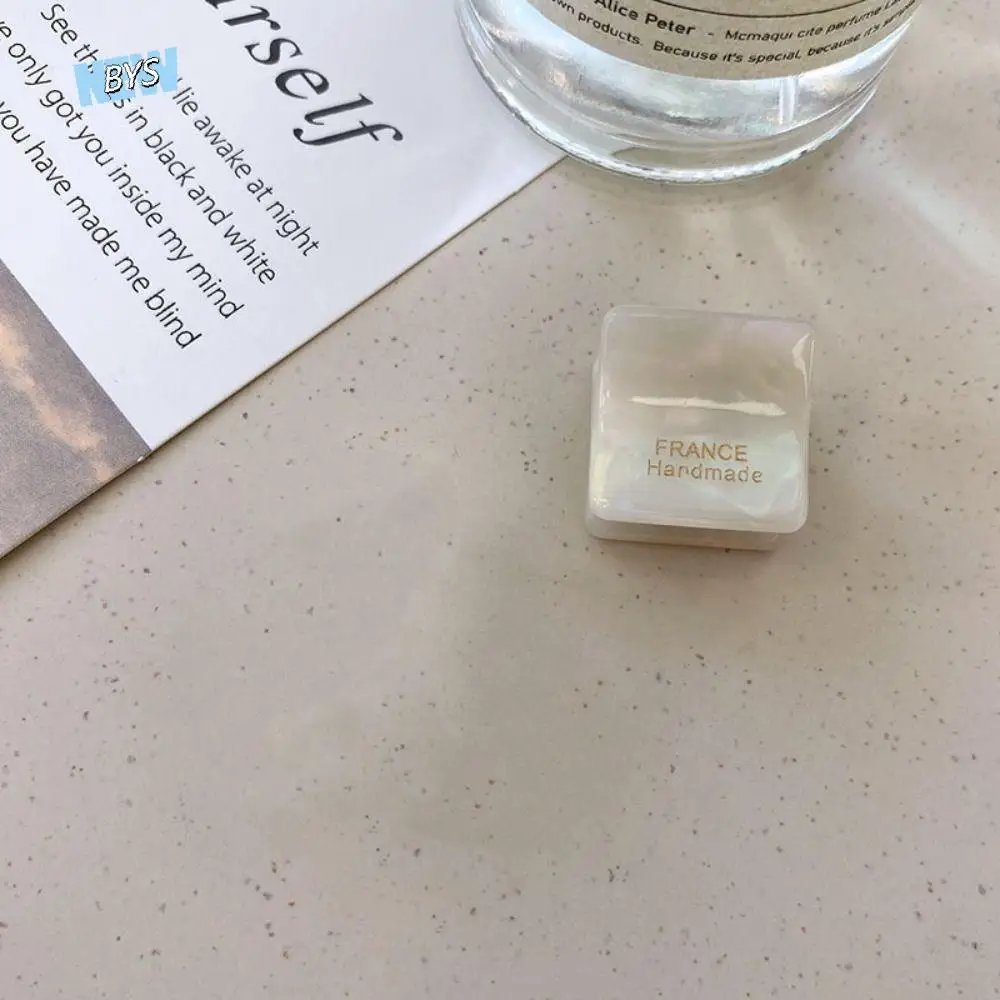 

Cute Acetic Acid Mini Hair Claw Square Hair Grab Clip Acetate Hair Clips Barrettes Y2K Daily