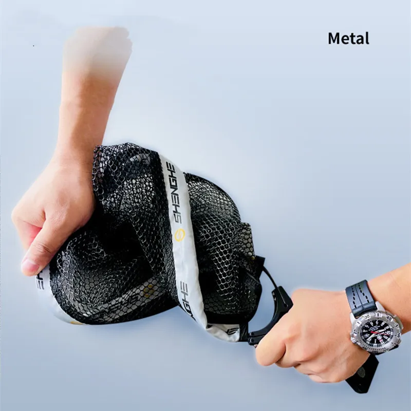 Portable ABS Handle Fly Fishing Hand Net Fly Fishing Stream Net Fishing Lures Net Outdoor Fishing Tools Collapsible Fishing Net