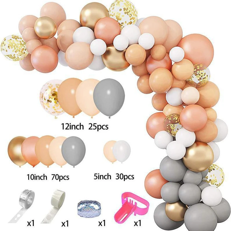 

Hot Selling Multi-Color Confetti Latex Balloon Wreath Arch Set for Birthday Wedding Graduation Party Decoration