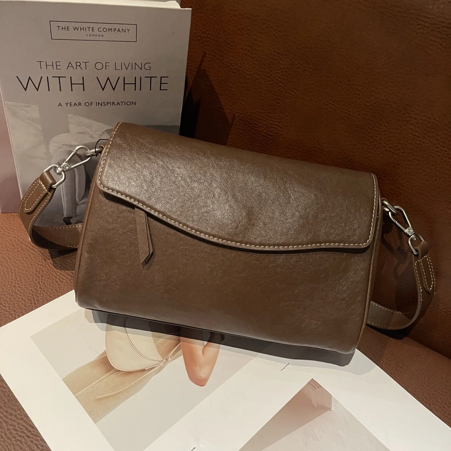 

Genuine Grade Cow Leather Women's Shoulder Crossbody Small Bags Luxury Designer Brand Female Envelope Bag for Woman Cowhide New