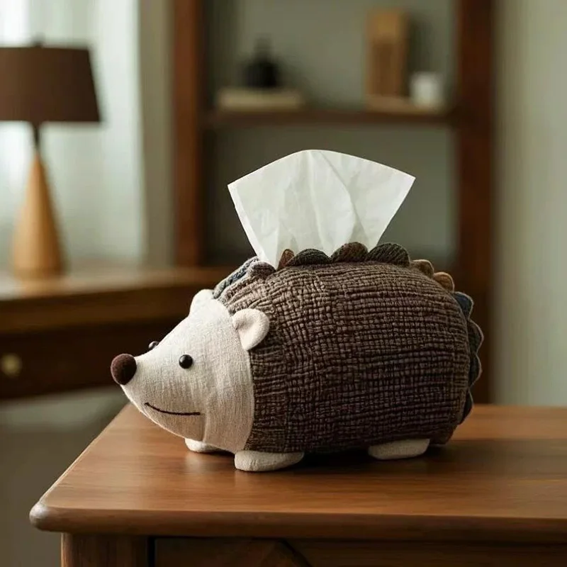 

Creative Hedgehog Tissue Box Living Room Home Desktop Decoration