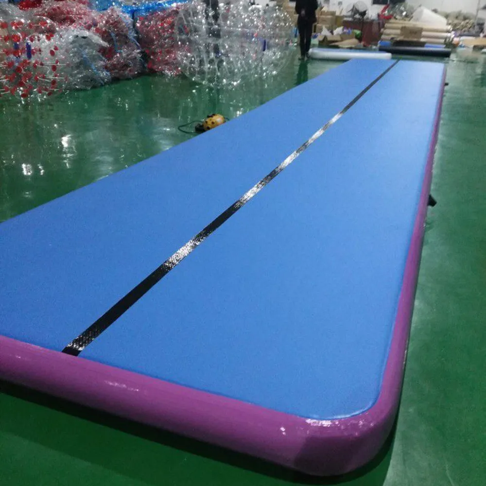 ปั๊มฟรี ! 10*2*02m Inflatable Gym Airtrack Tumbling โยคะ Air Trampoline Track สําหรับยิมนาสติกการฝึกอบรม Taekwondo เชียร์ลีดเดอร์