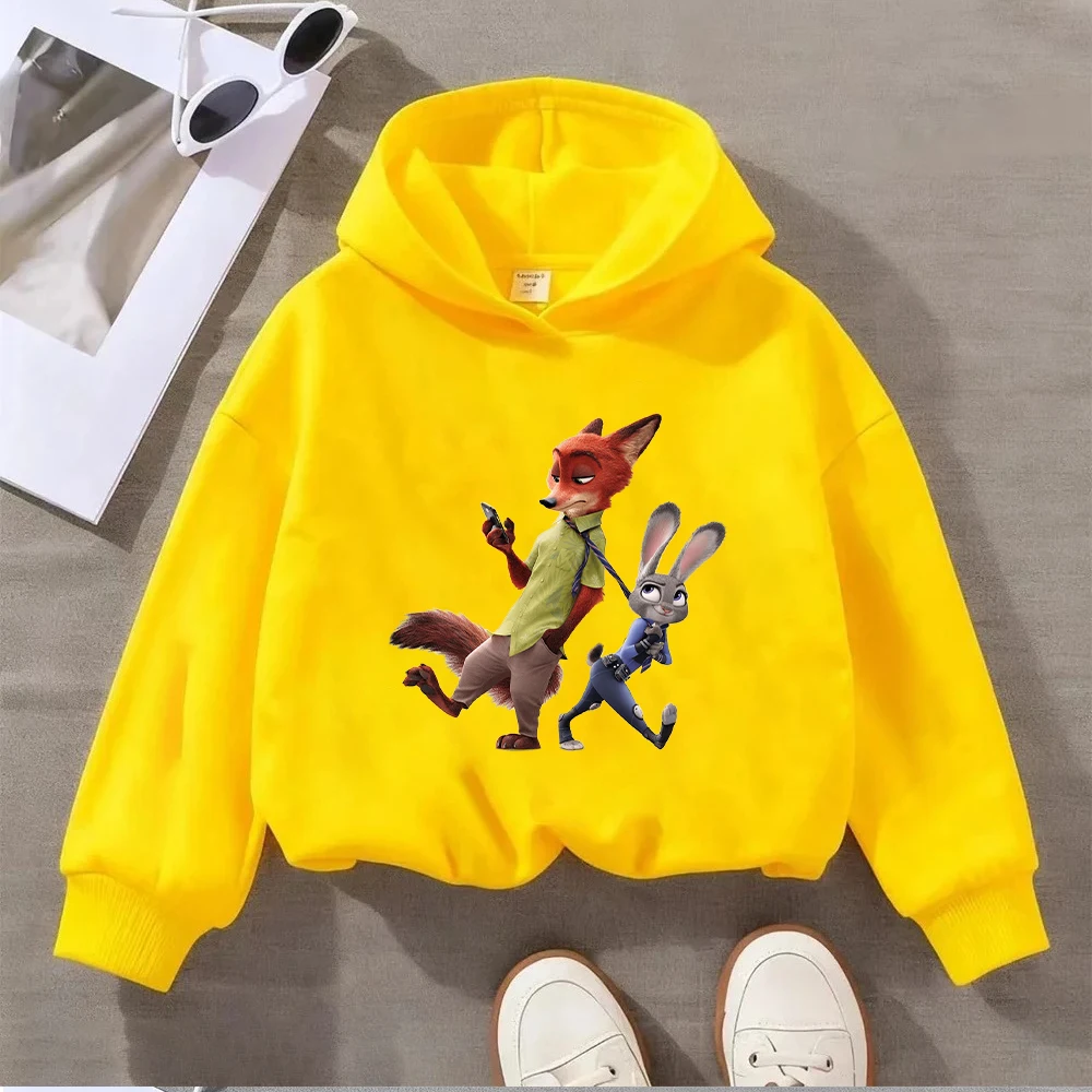 ديزني زوتوبيا نيك جودي هوديي النساء الرجال أزياء عارضة طويلة الأكمام البلوز البلوز #6