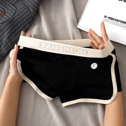 Vintage Style Men Underwear Cotton Boxer Fashion Curve Four Corners Comfortable Three-Dimensional Shorts Breathable Boxers Comfo