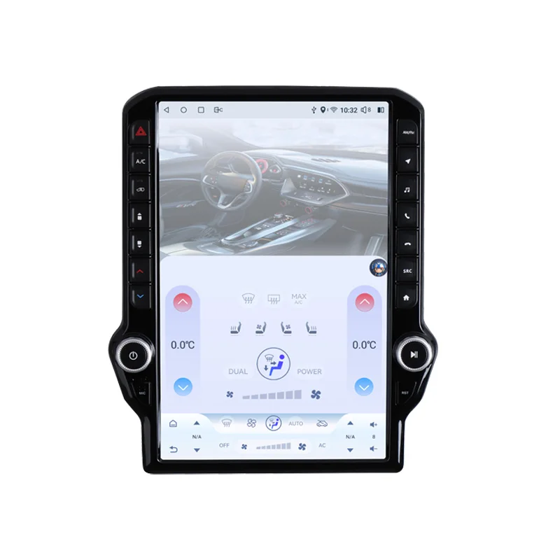 14,5 Zoll Android 14 8 + 256G Auto Radio Für Dodge RAM 1500 2500 2013-2018 Multimedia Player navigation GPS WiFi Carplay