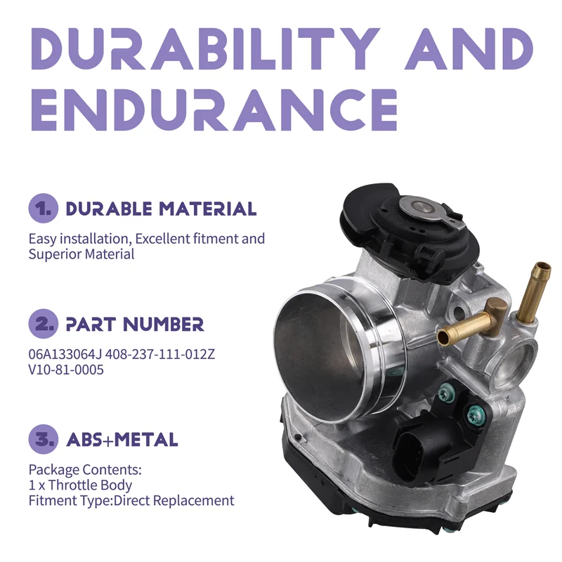 ประสิทธิภาพสูงรถคันเร่ง 06A133064J V10-81-0005 สําหรับA3 VW Bora 1.6