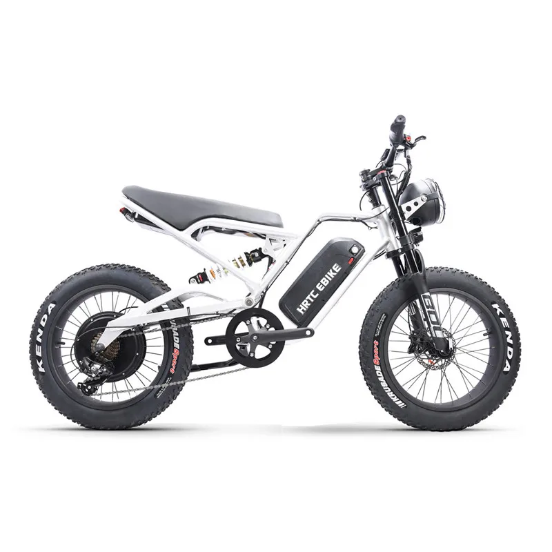 20 inch Off-road Moped Wide Tire Lithium Battery Snowmobile Mountain Bike Electric Bicycle 48V Fat Fertilizer Tire Emtb