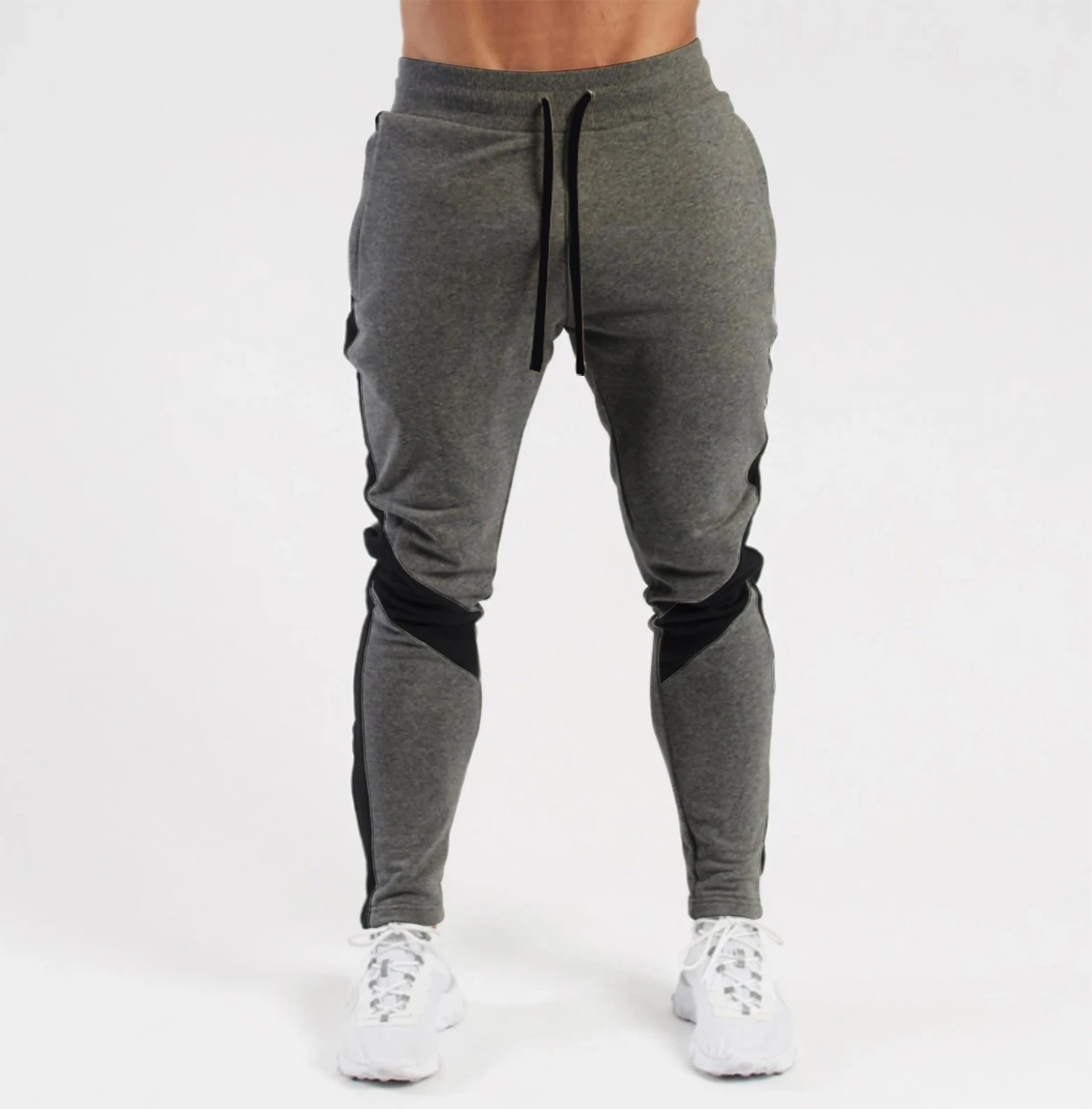 Joggers de fitness skinny pour hommes, pantalons de survêtement Sportedly, bas de survêtement, pantalons de survêtement skinny, joggeurs de gym noirs, pantalons de survêtement de fitness