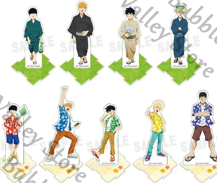 

Подлинная аниме Mob Psycho 100 Reigen Arataka Shigeo, косплей, мультяшная акриловая головоломка, базовая фигурка, подставка, знак, Рождество