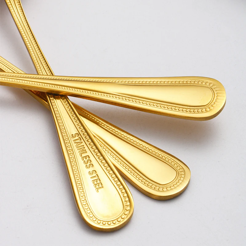 4/8/12pcs Stainless steel mirror polished spoon suitable for restaurant dessert shop to eat dessert small drink coffee