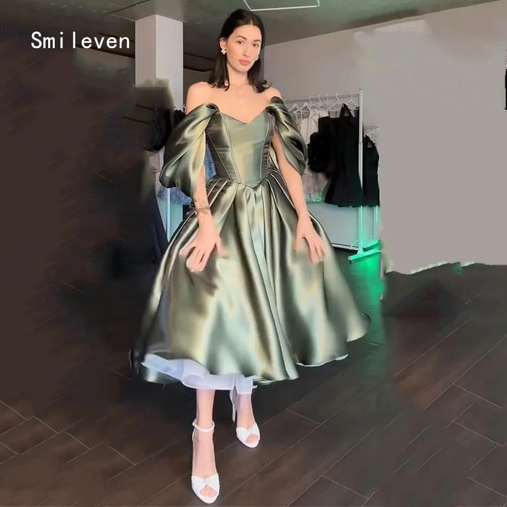 

Smileven Luxury A Line فساتين سهرة Prom Dress Off The Shoulder Party Gowns Sweetheart Occassion Dress Customized