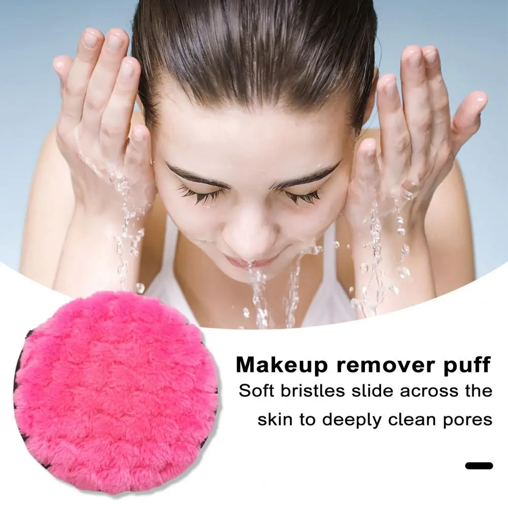 Double-sided Makeup Remover Pad Makeup Remover Puff Round Face Eyes Washable Face Cleansing Wipes Puff Makeup Remover Cloth