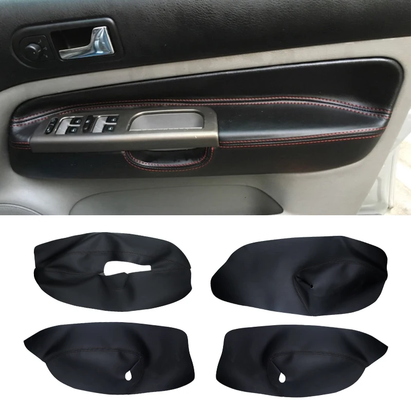 

Right Hand Drive 4 Doors Car Microfiber Leather Armrest Cover For VW Golf 4 MK4 Jetta 1998 - 2005 Door Armrest Panel Cover Trim