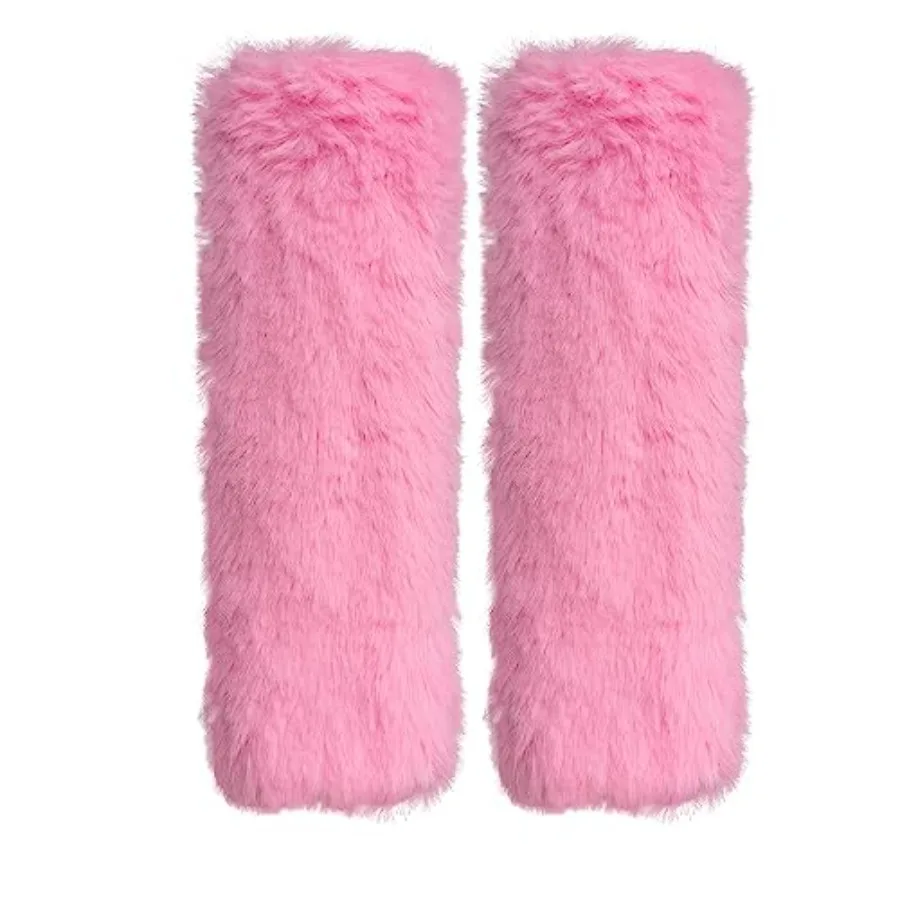 2-Pack Soft Plush Seatbelt Covers for - Comfortable Seat Belt Cushion for Newborns - Car Seat/Stroller Strap Accessories - Enha