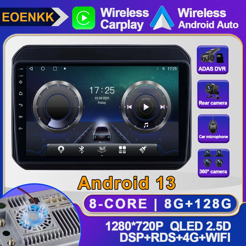 

Android 13 For Suzuki Ignis 2016 - 2020 Car Radio 4G BT Navigation GPS WIFI No 2din Multimedia Autoradio ADAS Stereo SWC AHD