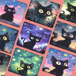 Starry Sky Black Cat Mousepad Office Computer Small Mouse Pad Table Big Keyboard Desk mat Laptop Non-slip Cushion Gaming Mat