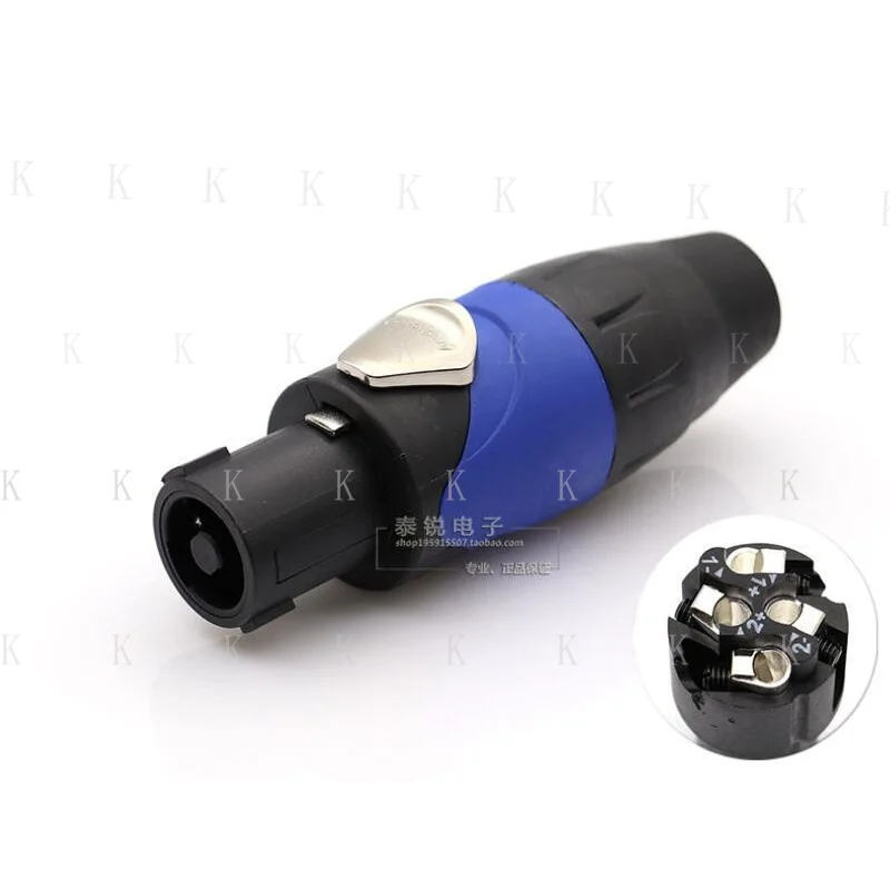 C  FOR Amphenol SP-4-F 4Core Professional Speaker Plug for SPK Amplifier Speaker Socket
