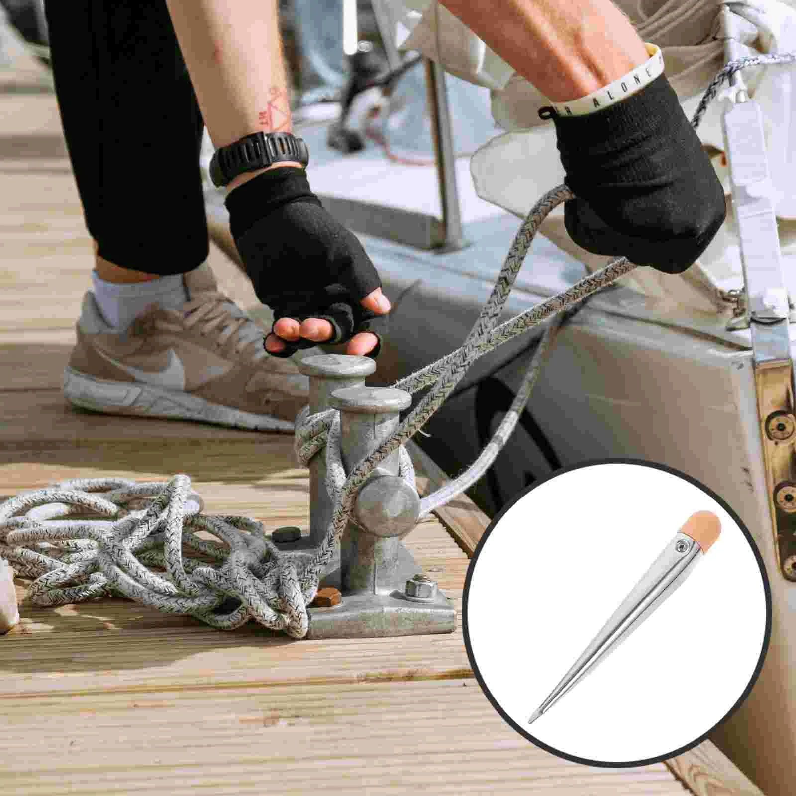 Rope Threader Boat Threading Tools for Twine Kayak 304 Stainless Steel Wear-resistant Ship