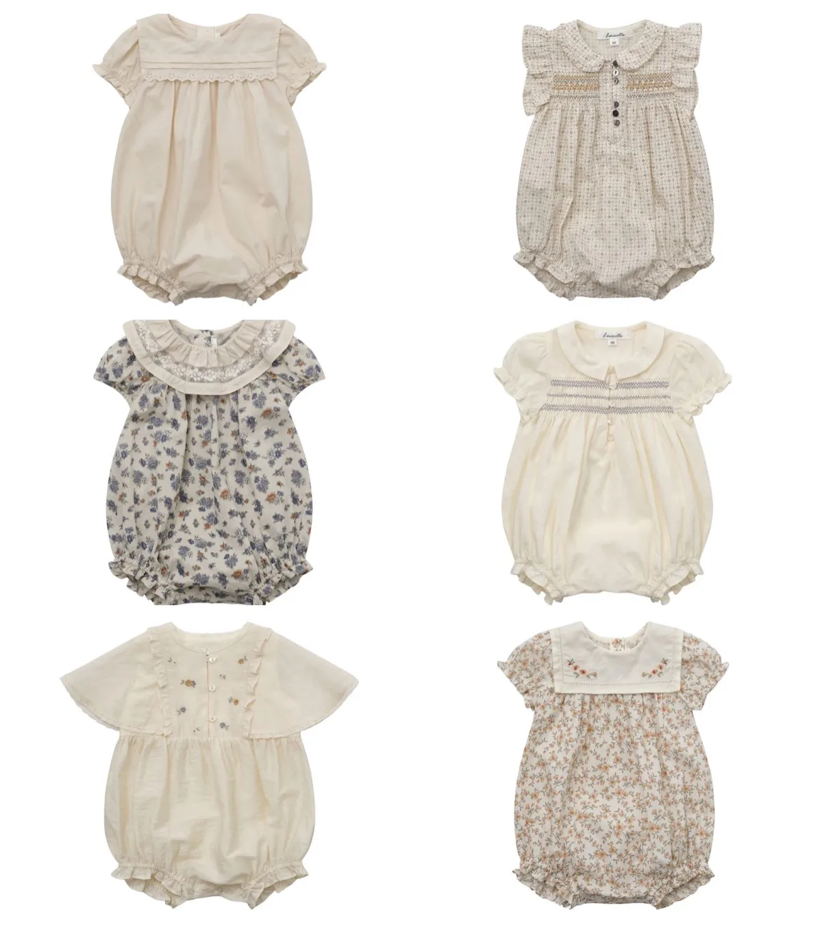 

LOU Toddler Baby Girls Rompers Summer Short-sleeved Sweet Orange Floral Romper Climbing Suit Baby Girl Clothes