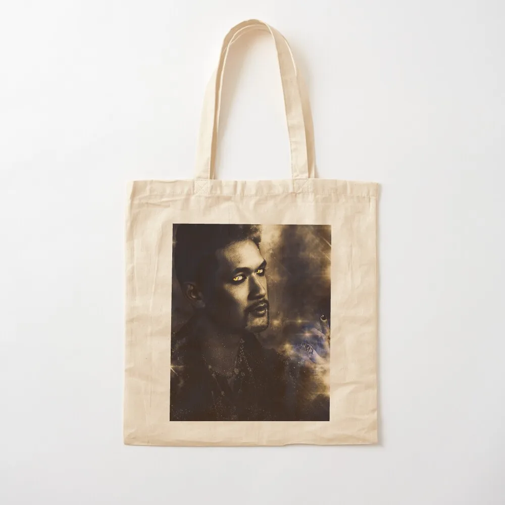 

Magnus Bane Gold Tote Bag canvas shopping bag Handbags women Cloth bags Canvas Tote Bag