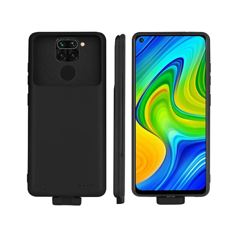 New Powerbank Case For Xiaomi Redmi Note 9 4G Backup Battery Cases 5000mAh External Battery Power Bank Portable Charging Cover