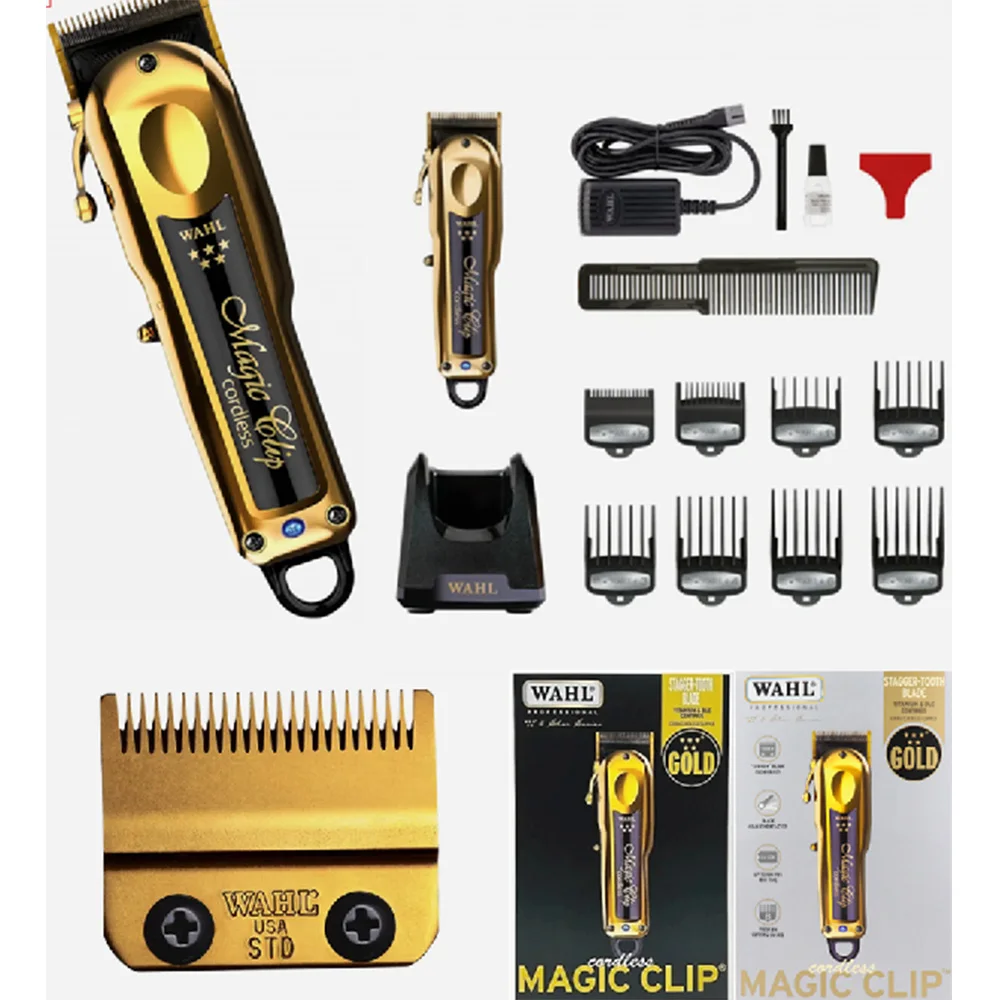 Wahl 5 Star Series Cordless Magic Clip Detailer Li, Professional Hair Clippers/Trimmer for Men, 8148 Senior 1919 Barber Combo