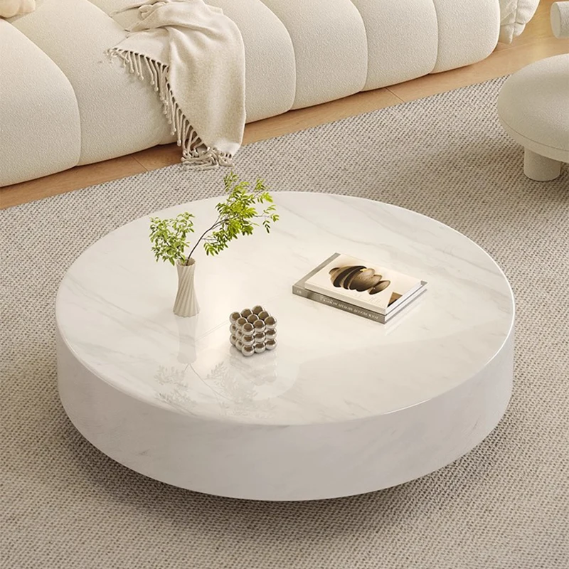 

White Round Coffee Table Cloud Cream Fashion Interior Save Space Cute Creative Side Table Living Room Kaffee Tische Home Decor