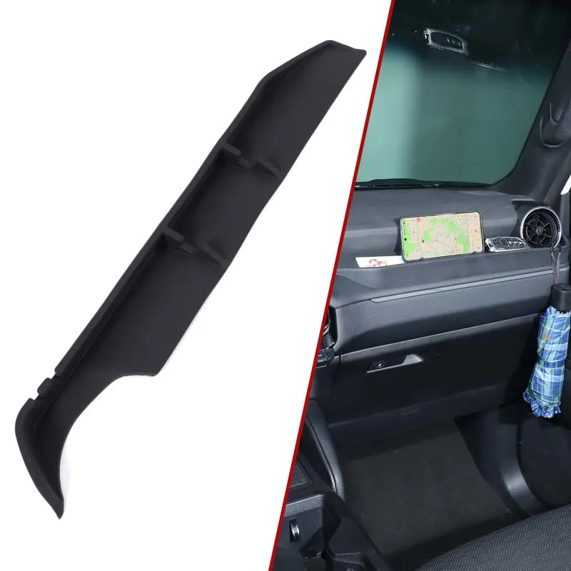 

1Pcs silicone black For Toyota Land Cruiser Prado 250 LC250 2024+ car passenger storage box organizer car interior accessories