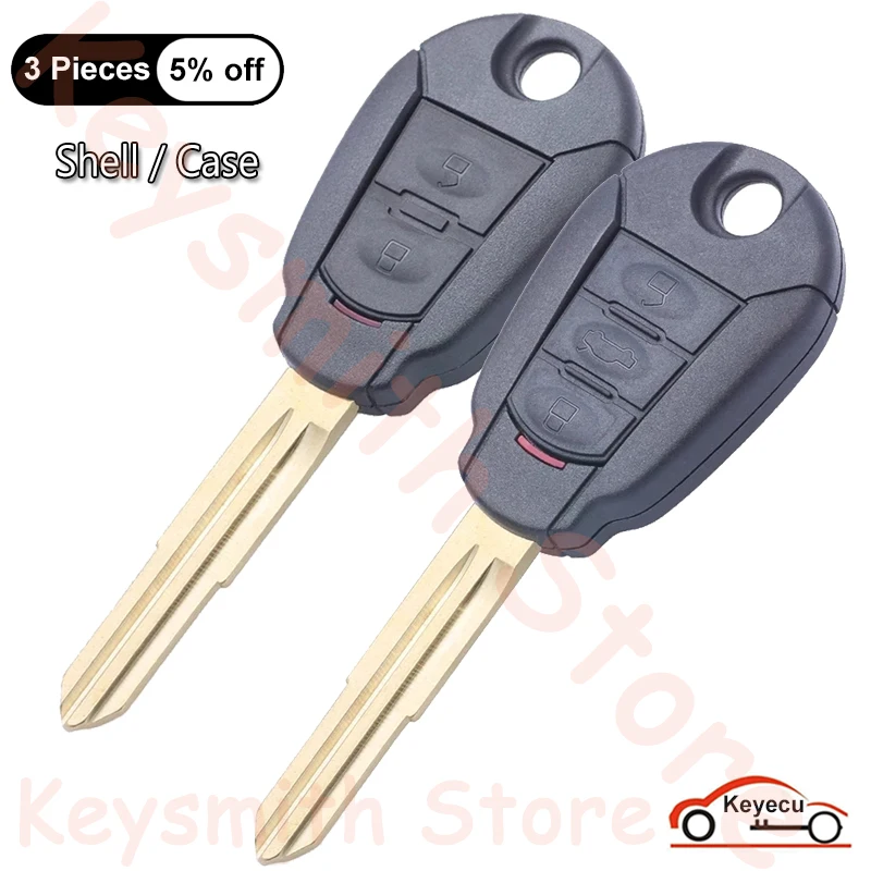 KEYECU 2 3 Buttons Case for Hyundai for KIA Auto Remote Control Key Shell Fob Cover Replacement