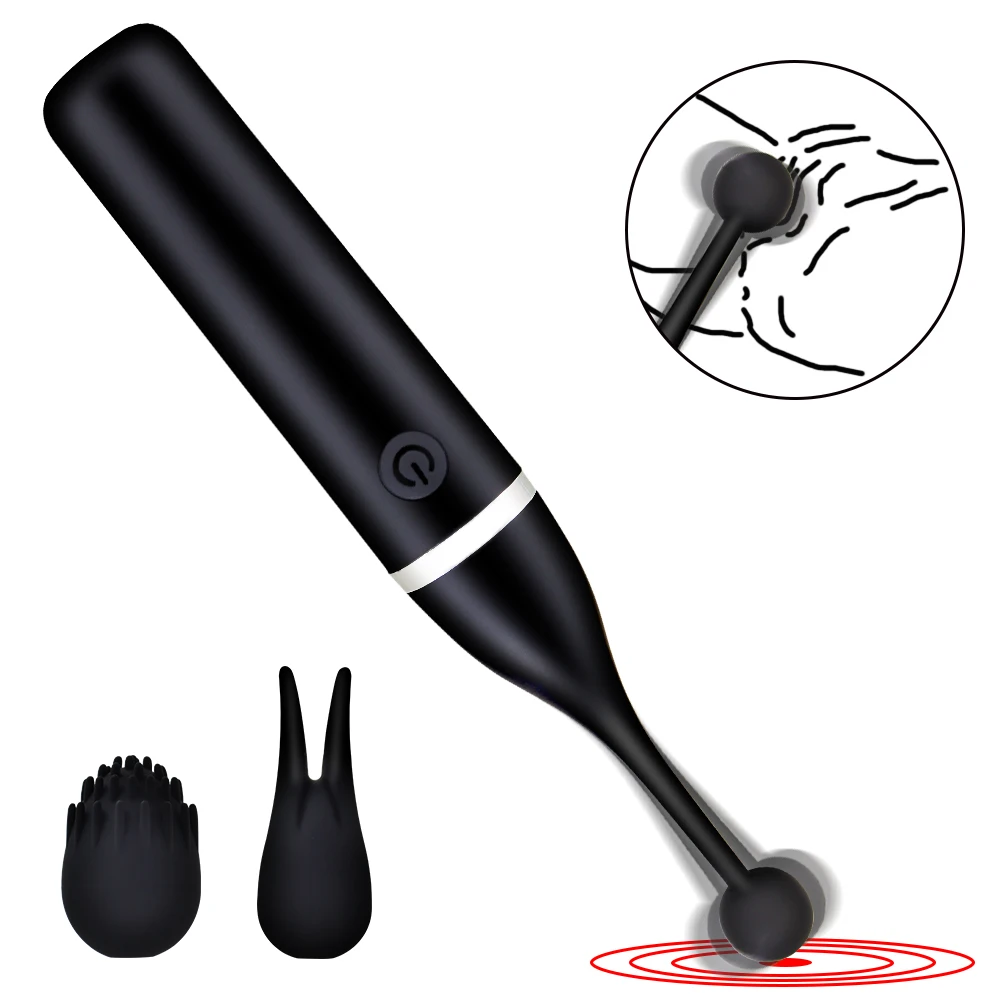 3-koppige vervangbare vrouwelijke clitorisvibrator Krachtige G-Spot Masturbatie Massage Seksspeeltje Geschikt voor vrouwelijke koppels Volwassen producten