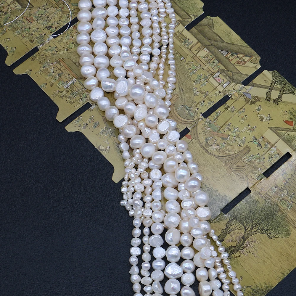 

Natural Freshwater Two Sided Light Pearls Loose Spacer Beads Jewelry Making DIY Necklace Bracelet Earring Accessories Gift