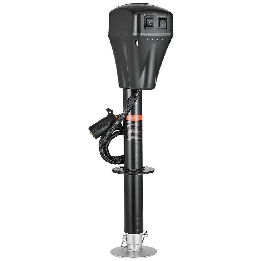 

Электрический домкрат для прицепа 5000 фунтов, сверхмощный, для автодомов, с 7-контактным разъемом, ручной привод, всепогодный, J-образный