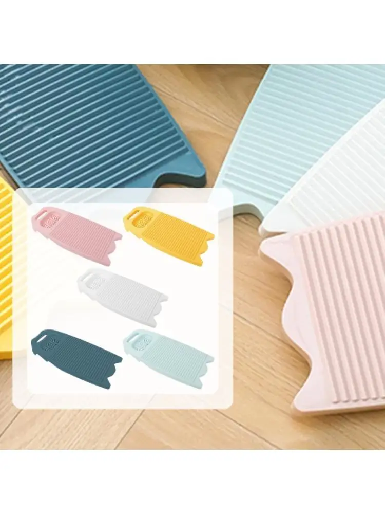 E8BD 2PCS Plastic Washboards For Household Use Ergonomic Design Efficient Clothes Scrubbing Board Laundry Hand Washing board