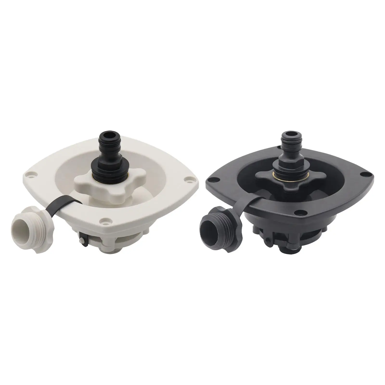 Water Inlet Filler Cap ,Water Fill Inlet Built in Check Valve, Wall Mount Trailer Fill Dish for Caravans, RV Marine Trailer