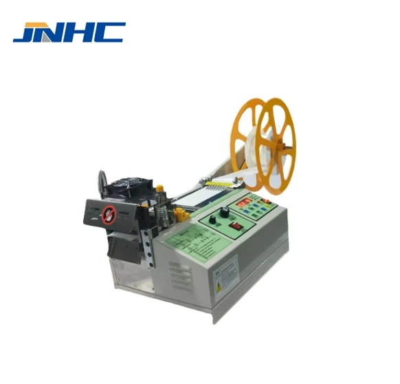 

Automatic Brand New Computer Hot and Cold Ribbon Tape Cutting Machine from Dong Guan Webbing and Satin Zipper Cutting Machine