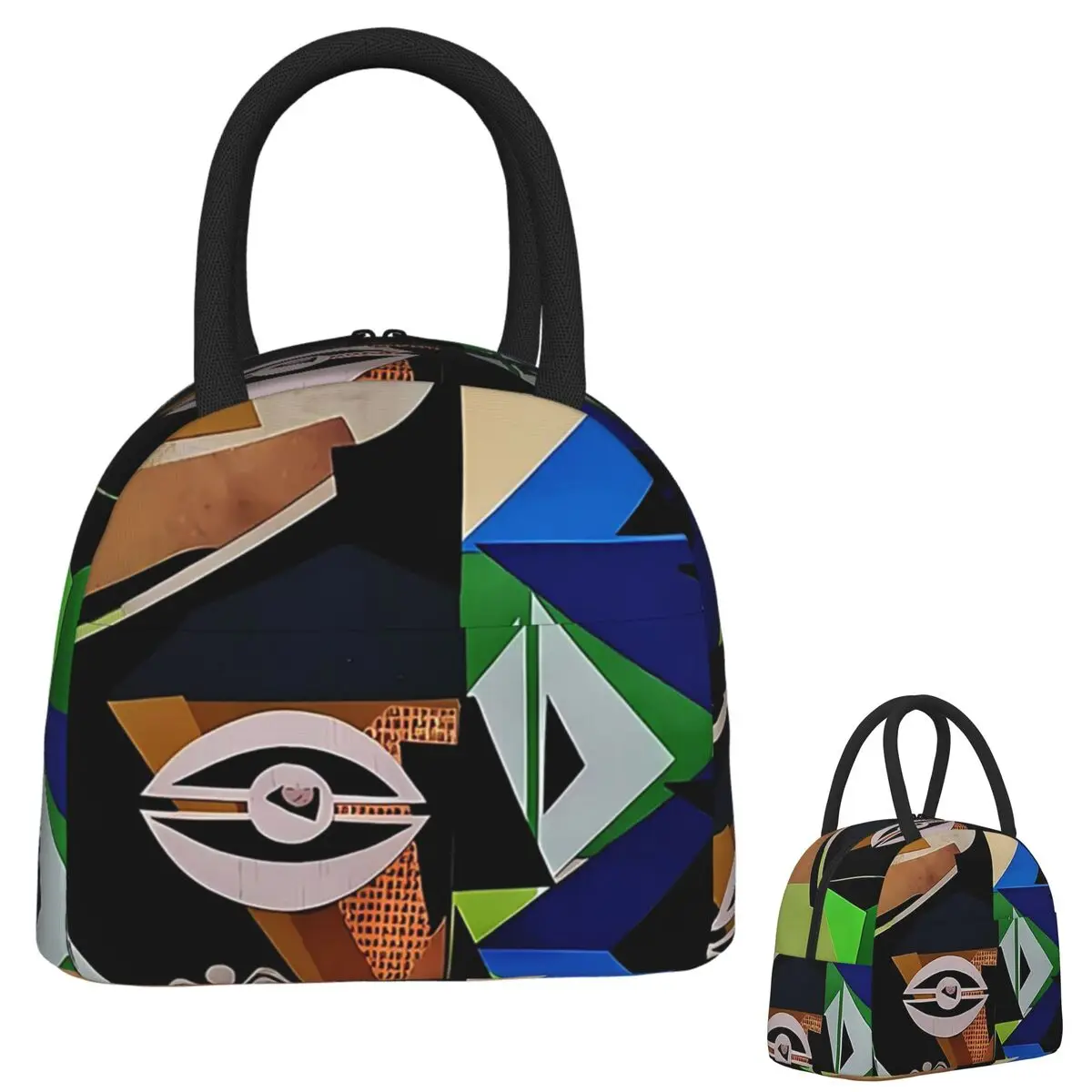 

Изолированная сумка для обеда в африканском стиле Анкара с восковым принтом для женщин и детей, герметичные коробки для еды, термосумка для обеда