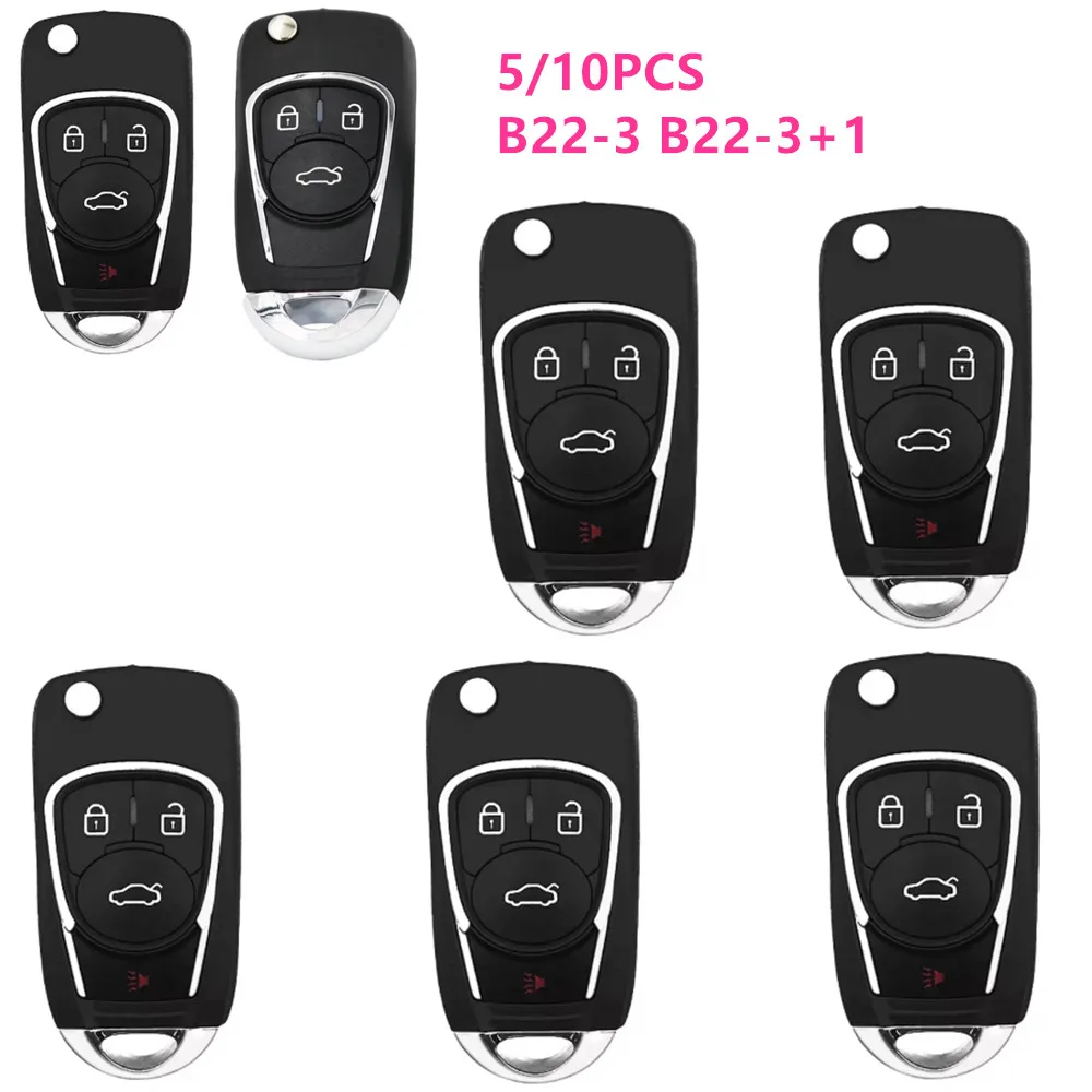 5/10PCS KD Remote Key B22-3 3 Button B22-4 4 Button Remote Key for KD300 and KD900 To Produce Any Model Remote for Keydiy