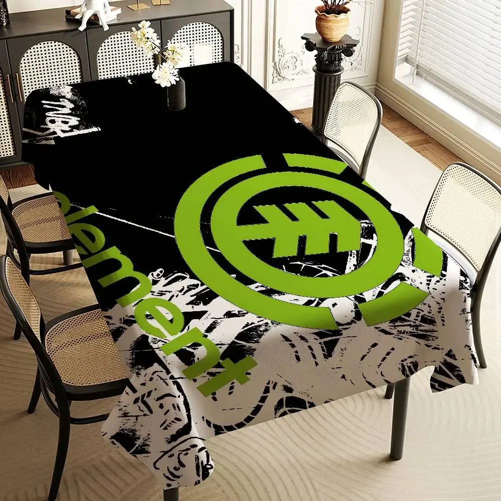 E-Element Skate-board Logo Tablecloth Home Dinner Party Table Cover Wedding Banquet Outdoor Party Hotel Decoration Tablecloths