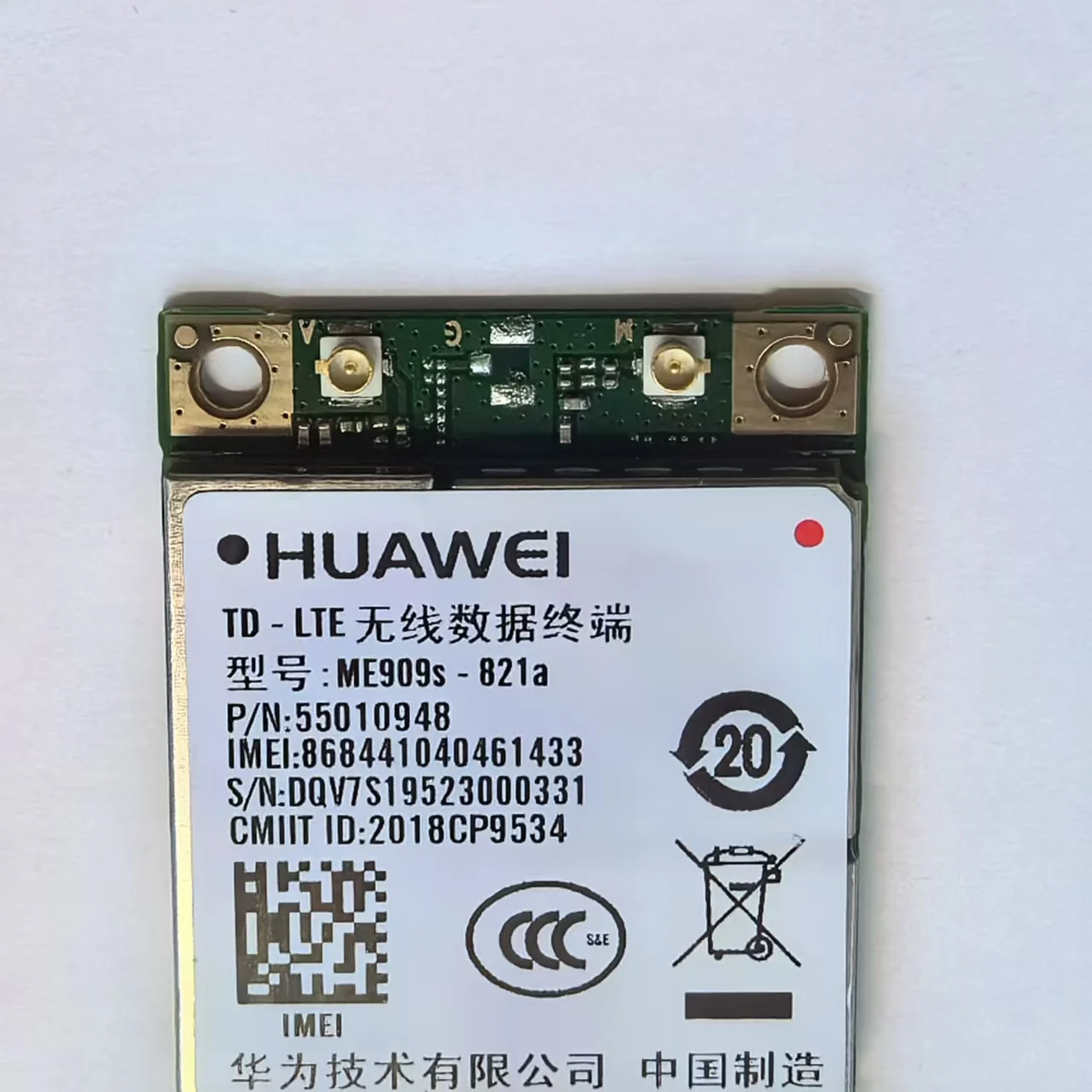 HuaWei ME909s-821a 4G CAT4 LTE M2M Full Network mini pcie Module LTE-FDD B1 B3 B5 B8 B38 B39 B40 B41ME909S-821 updated version