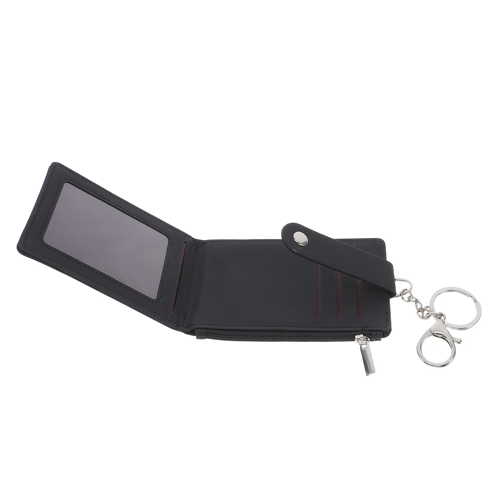 

PU Card Holder with Keychain Wallet for ID Cards Work Badges Bus Waterproof Car Key Holder Cover Card Protection Cover fo