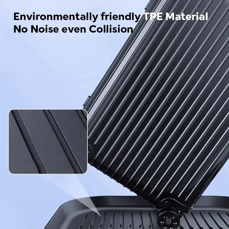 For Tesla Model 3 Highland 2024 2025 Front and Back Trunk Mat TPE Carpet Waterproof Weather-resistant Pads Up and Down Layer Mat image 4