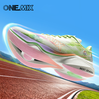 ONEMIX Ultra-Light Marathon Running Shoes Nylon Carbon Board Professional Racing Sneakers with Shock-Relief Support And Rebound