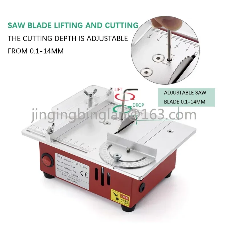 T30 miniature multi-functional table saw PCB small desktop cutting machine DIY model woodworking household mini chainsaw