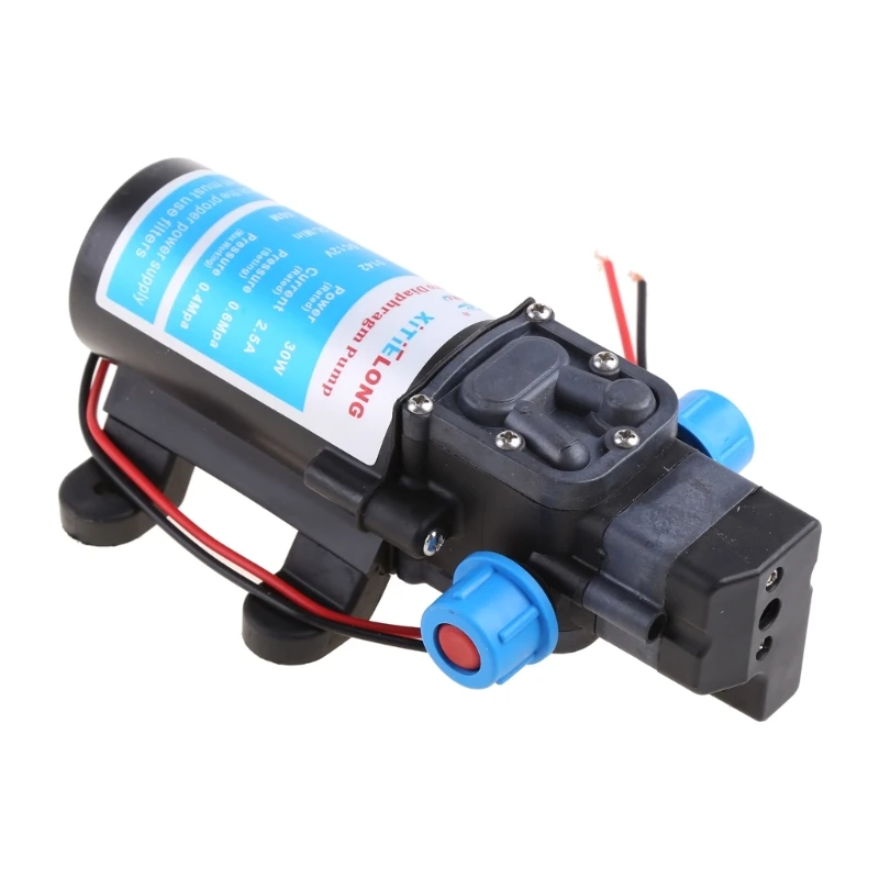 

DC 12V 30W 0142 Motor High Pressure Diaphragm Water Self Priming Pump 3L/Min