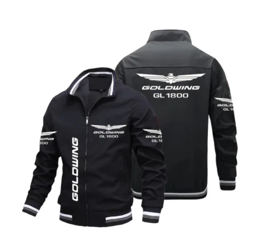 New GOLDWING GL1800 Men's Motorcycle Jacket Motorcycle Logo Men's Casual Trendy Fashion Sports Jacket