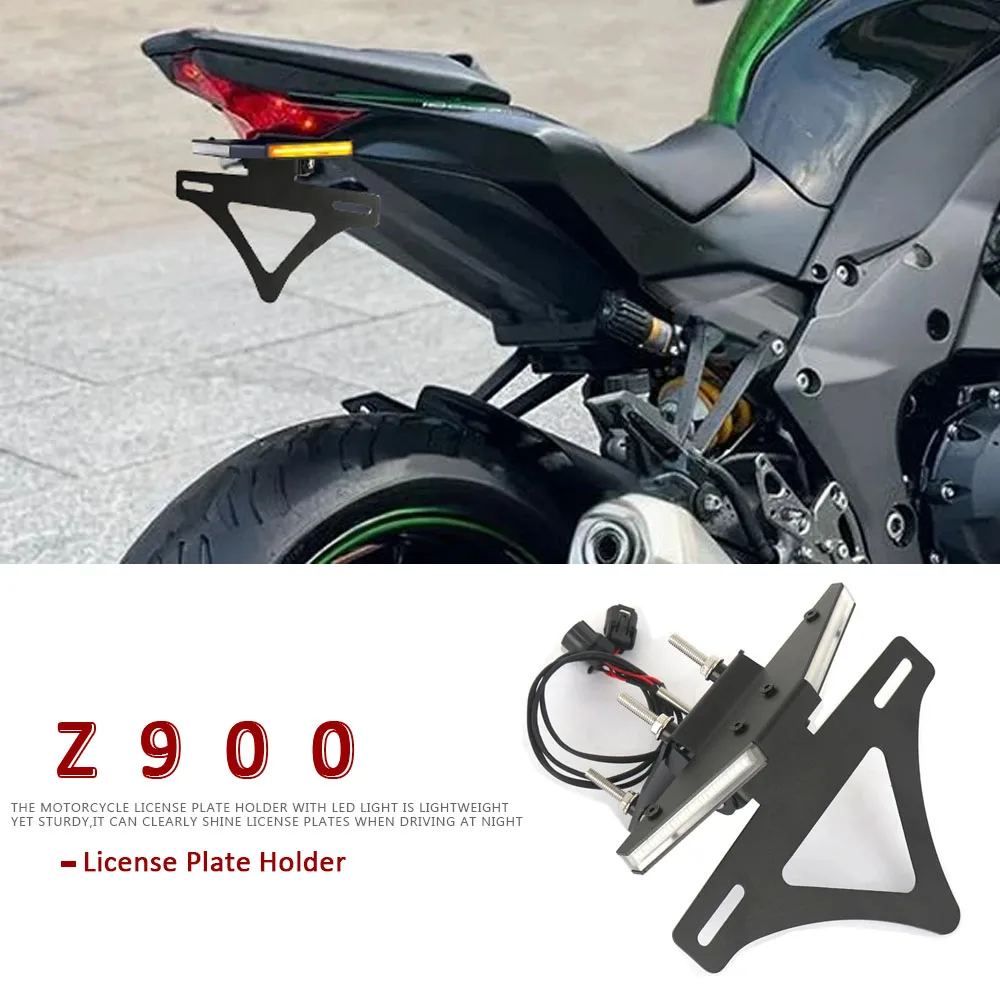 

Rear License Plate Holder For Kawasaki Z900 Motorcycle Accessories Fender Eliminator Tail Tidy Z 900 z900 2017-2024