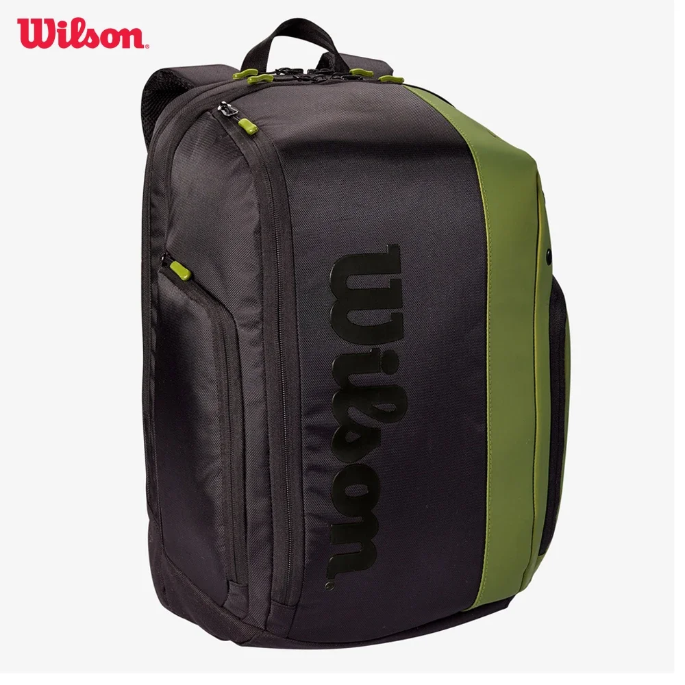 Mochila De Raquete De Tênis Wilson Blade Super Tour Collection, Roland Garros 2 Pack, Saco De Raquete Verde com Thermoguard