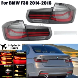 Luz trasera LED para BMW Serie 3 F30 F35 F80 2014 2015 2016-19 señal de giro dinámica lámpara reflectora de advertencia de freno conjunto de coche